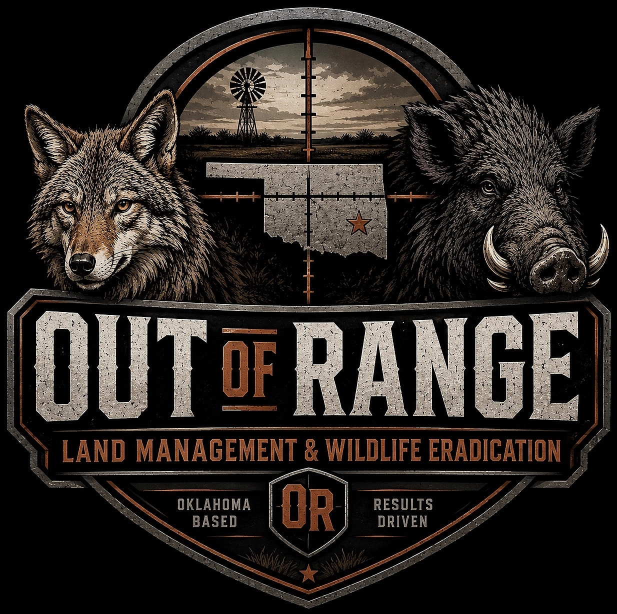 Out of Range primary logo